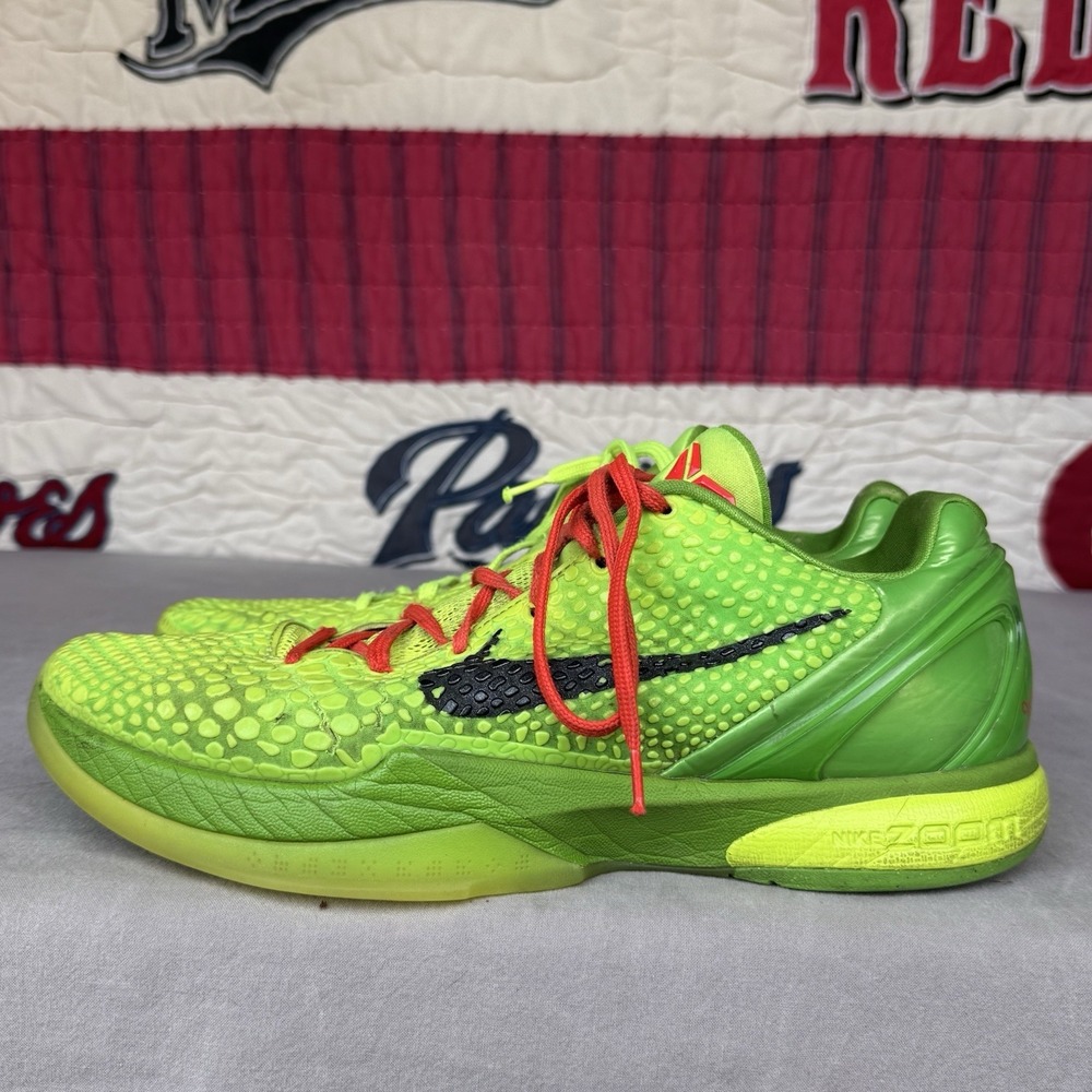 Size 13‎ - Kobe 6 2020 Grinch Green/Volt-Crimson-Black CW2190-300